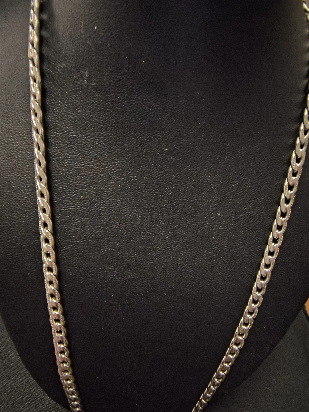 Classic Men's Stainless Steel Cuban Link Chain - Silver